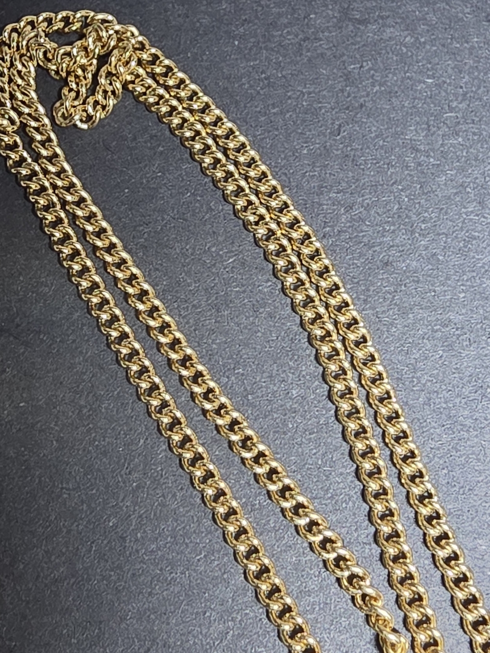 Christian Dior Gold Heart Pendant Necklace with Clear Stone - Picture 5 of 5